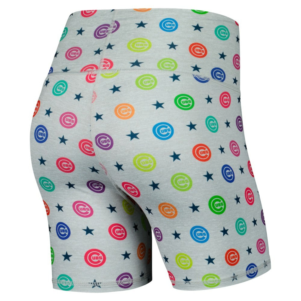 Chicago Cubs Terez Women's TLC Rainbow Shorts - MLB