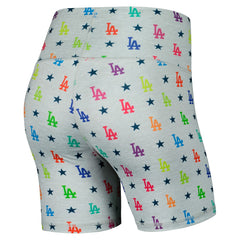 Los Angeles Dodgers Terez Women's TLC Rainbow Shorts - MLB