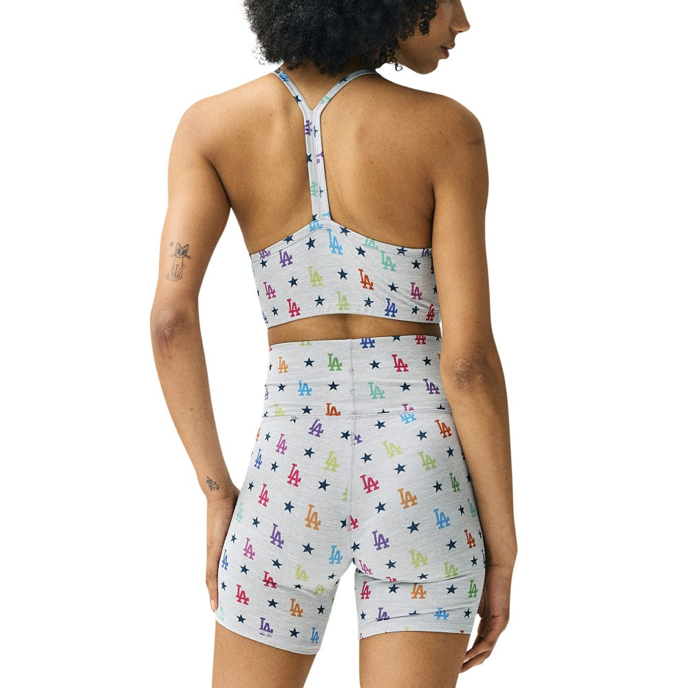 Los Angeles Dodgers Terez Women's TLC Rainbow Shorts - MLB