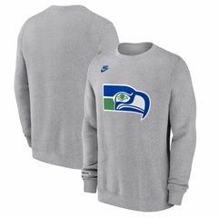 Seattle Seahawks Vintage Osprey Head Club Sweatshirt Heather Gray | Nike for Sale