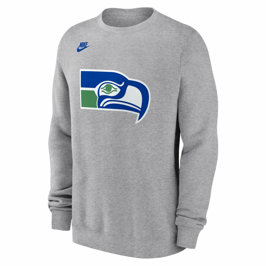 Seattle Seahawks Vintage Osprey Head Club Sweatshirt Heather Gray | Nike for Sale