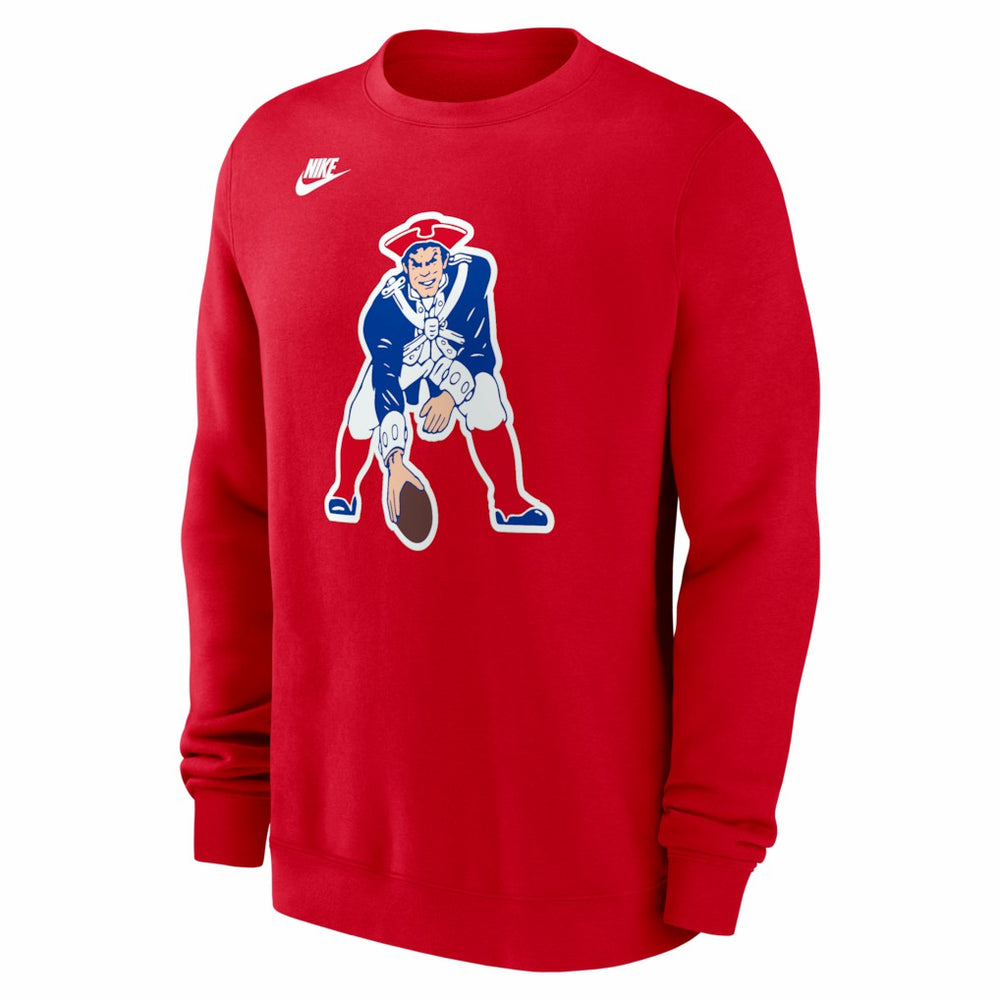 New England Patriots Pat Patriot Club Sweatshirt Red | Nike for Sale