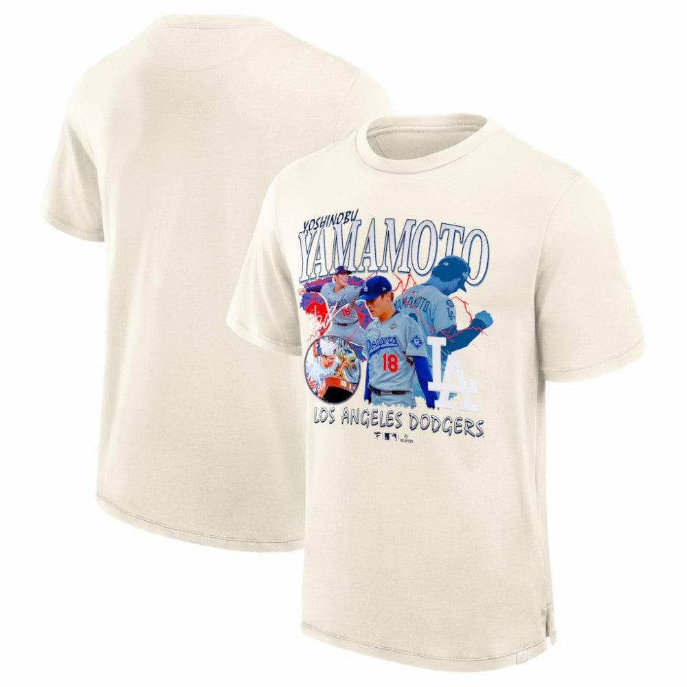 Yoshinobu Yamamoto Los Angeles Dodgers Fanatics Montage T-Shirt - MLB