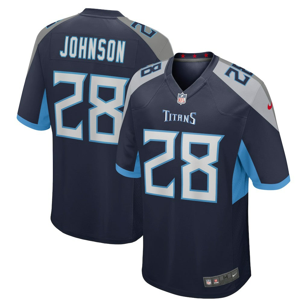 Chris Johnson Tennessee Titans Retired Player Game Jersey Navy | Nike for Sale