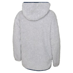 Washington Capitals Girls Youth Ultimate Teddy Fleece Pullover Hoodie - Heather Gray - NHL
