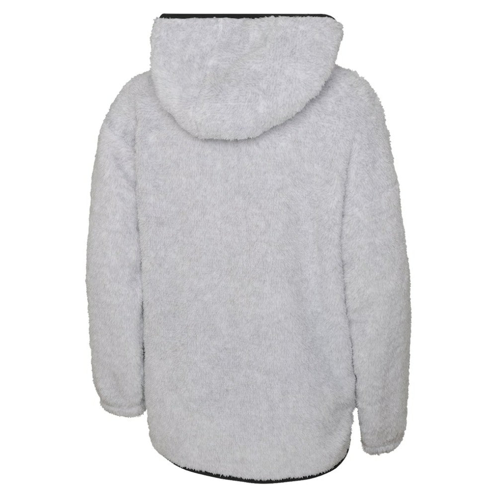Pittsburgh Penguins Girls Youth Ultimate Teddy Fleece Pullover Hoodie - Heather Gray - NHL