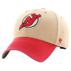 New Jersey Devils '47 Dusted Sedgwick MVP Adjustable Hat - Khaki/Red - NHL
