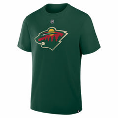 Quinn Hughes Minnesota Wild Fanatics Authentic Stack Name & Number T-Shirt - Green - NHL