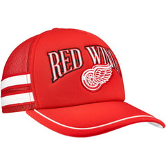 Detroit Red Wings '47 Sideband Stripes Trucker Snapback Hat - Red - NHL
