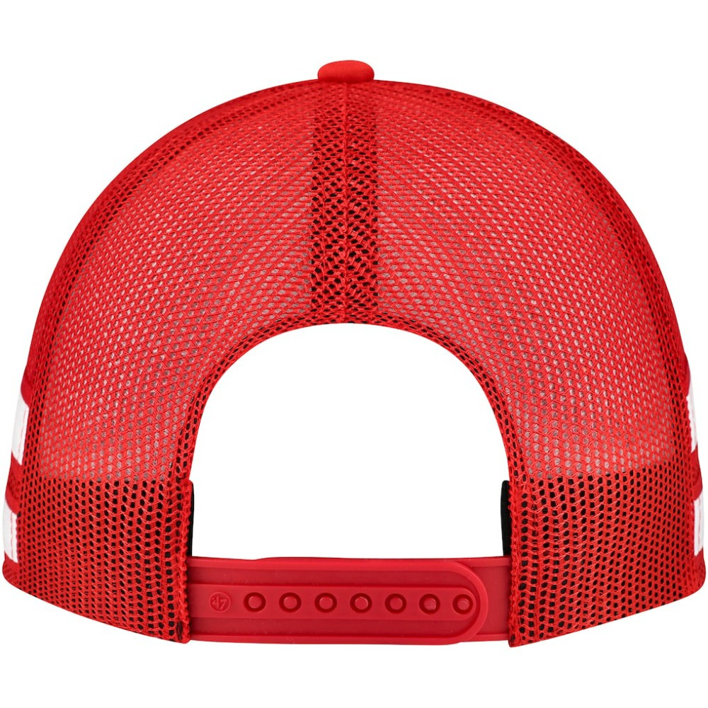 Detroit Red Wings '47 Sideband Stripes Trucker Snapback Hat - Red - NHL