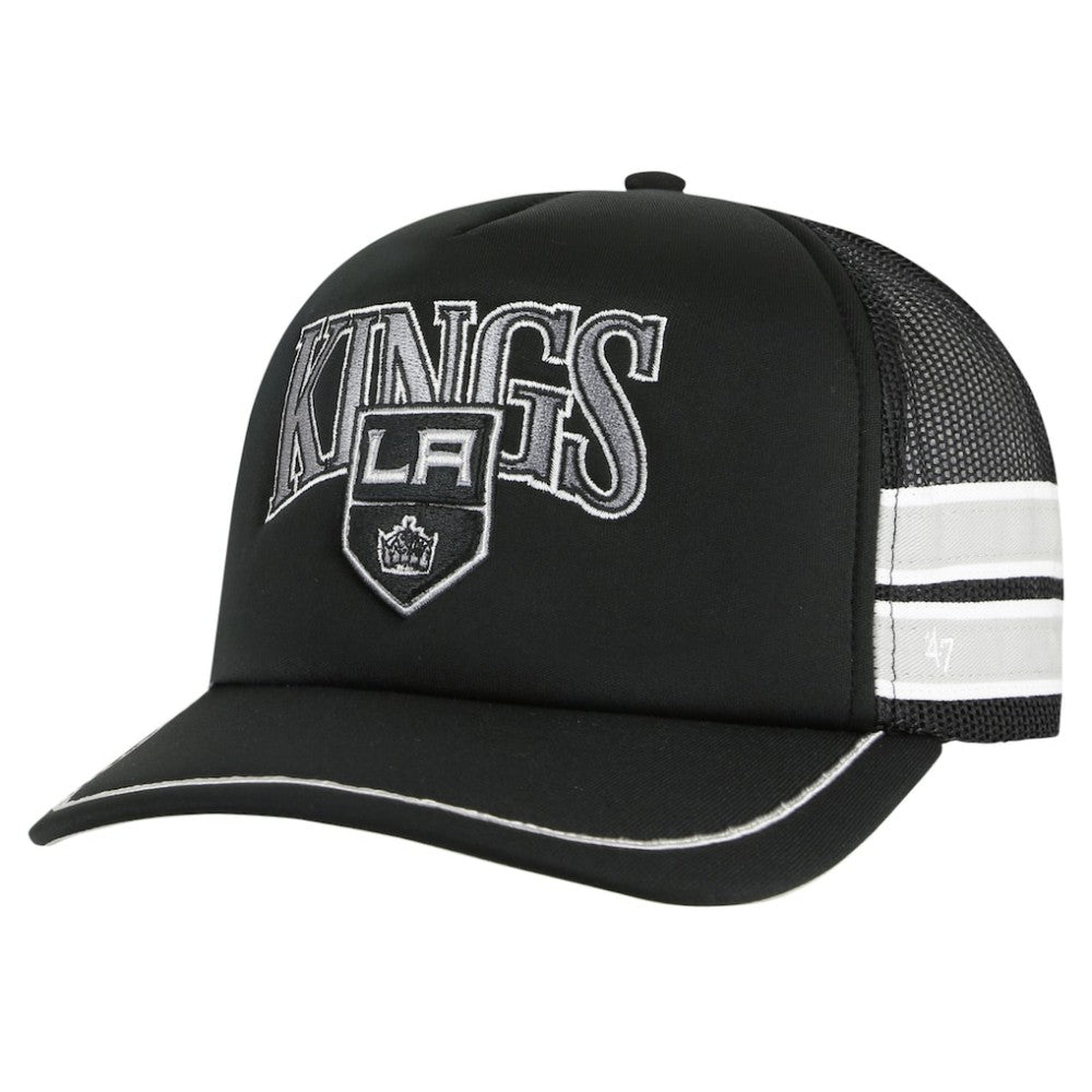 Los Angeles Kings '47 Sideband Stripes Trucker Snapback Hat - Black - NHL