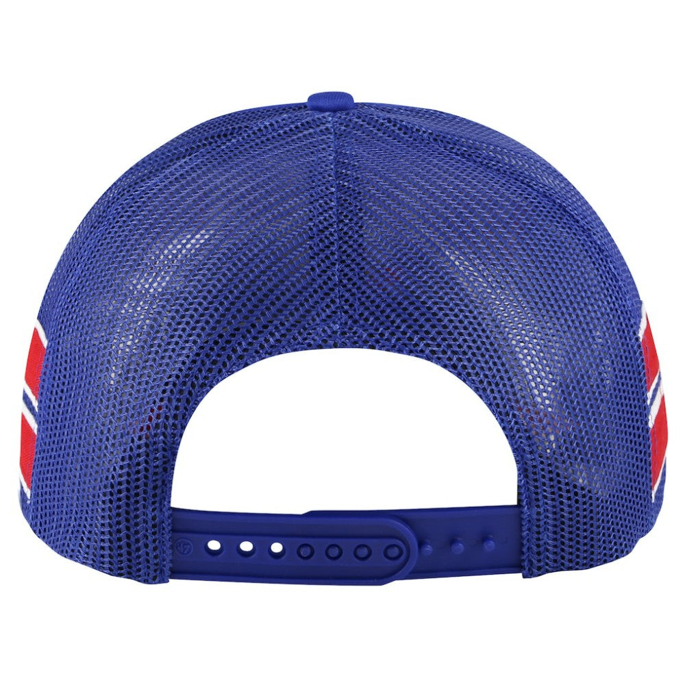 New York Rangers '47 Sideband Stripes Trucker Snapback Hat - Blue - NHL