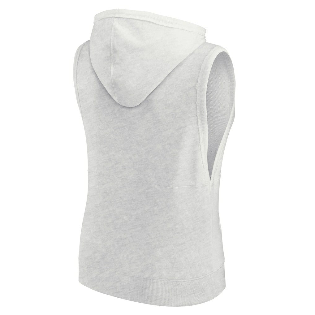 Dallas Cowboys Women's Lounge Script Sleeveless V-Neck Pullover Hoodie Oatmeal | Fanatics