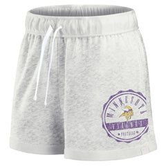 Minnesota Vikings Women's Vintage Badge Shorts Oatmeal | Fanatics