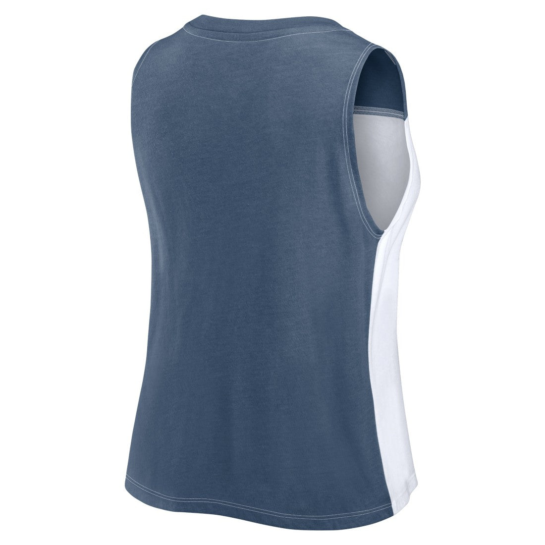 Denver Broncos FanaticsWomen's Script Color Block Tank Top Navy/White | Fanatics