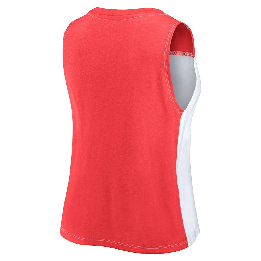 Kansas City Chiefs FanaticsWomen's Script Color Block Tank Top Red/White | Fanatics