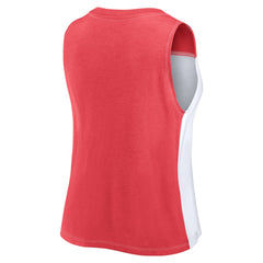 Tampa Bay Buccaneers FanaticsWomen's Script Color Block Tank Top Red/White | Fanatics