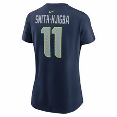 Jaxon Smith-Njigba Seattle Seahawks Women's Super Bowl LX Patch Name & Number T-Shirt College Navy | Nike for Sale