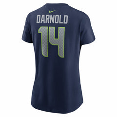 Sam Darnold Seattle Seahawks Women's Super Bowl LX Patch Name & Number T-Shirt College Navy | Nike for Sale