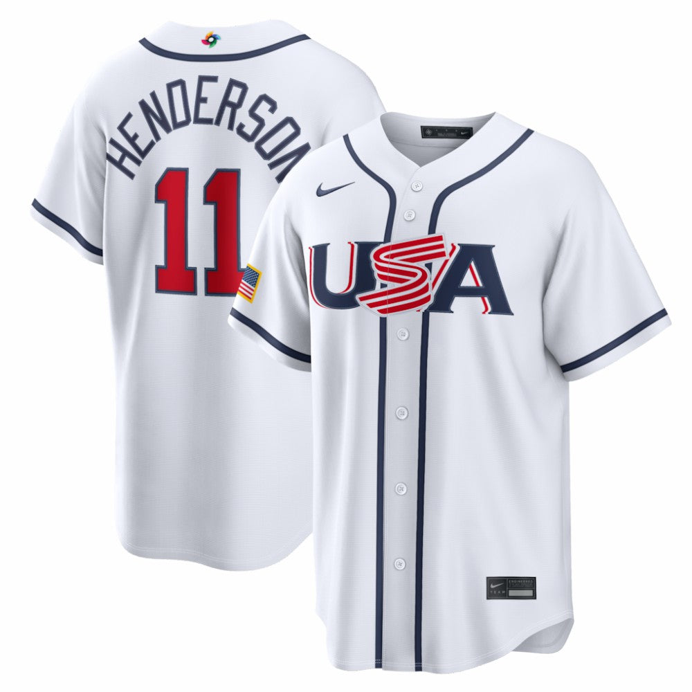 Gunnar Henderson USA Baseball Nike 2026 World Baseball Classic Home Stadium Jersey - MLB