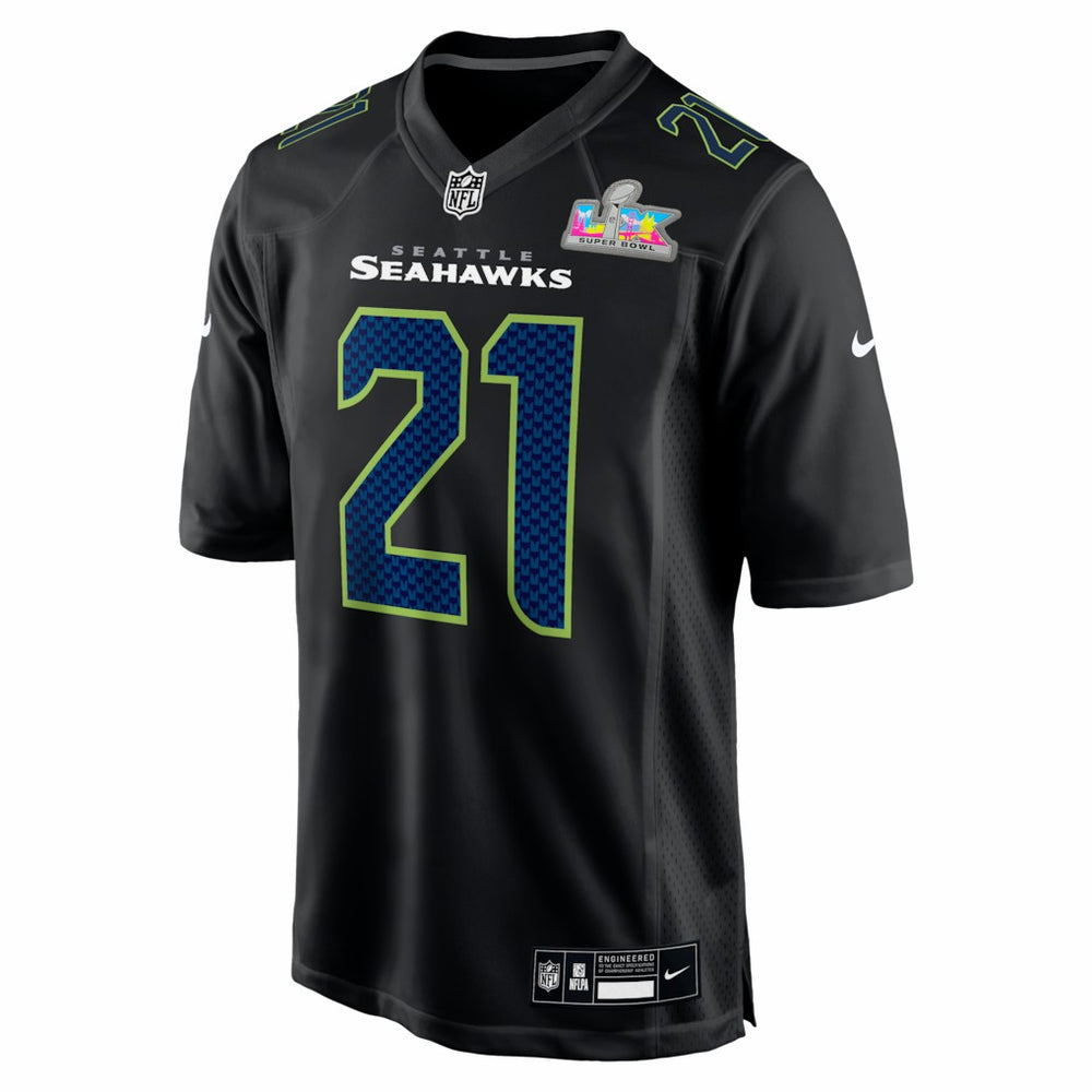 Devon Witherspoon Seattle Seahawks Super Bowl LX Patch Carbon Fashion Game Jersey Black | Nike for Sale