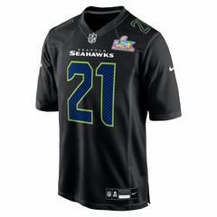 Devon Witherspoon Seattle Seahawks Super Bowl LX Patch Carbon Fashion Game Jersey Black | Nike for Sale