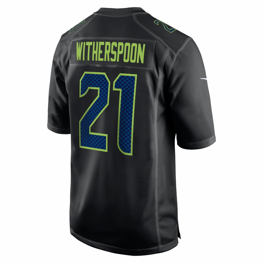 Devon Witherspoon Seattle Seahawks Super Bowl LX Patch Carbon Fashion Game Jersey Black | Nike for Sale