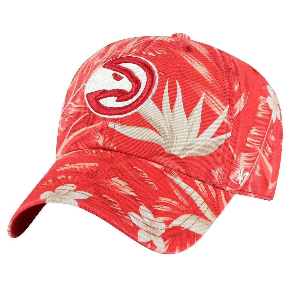 Atlanta Hawks '47 Tropicalia Floral Clean Up Adjustable Hat Red - NBA