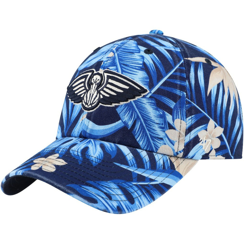 New Orleans Pelicans '47 Tropicalia Floral Clean Up Adjustable Hat Navy - NBA