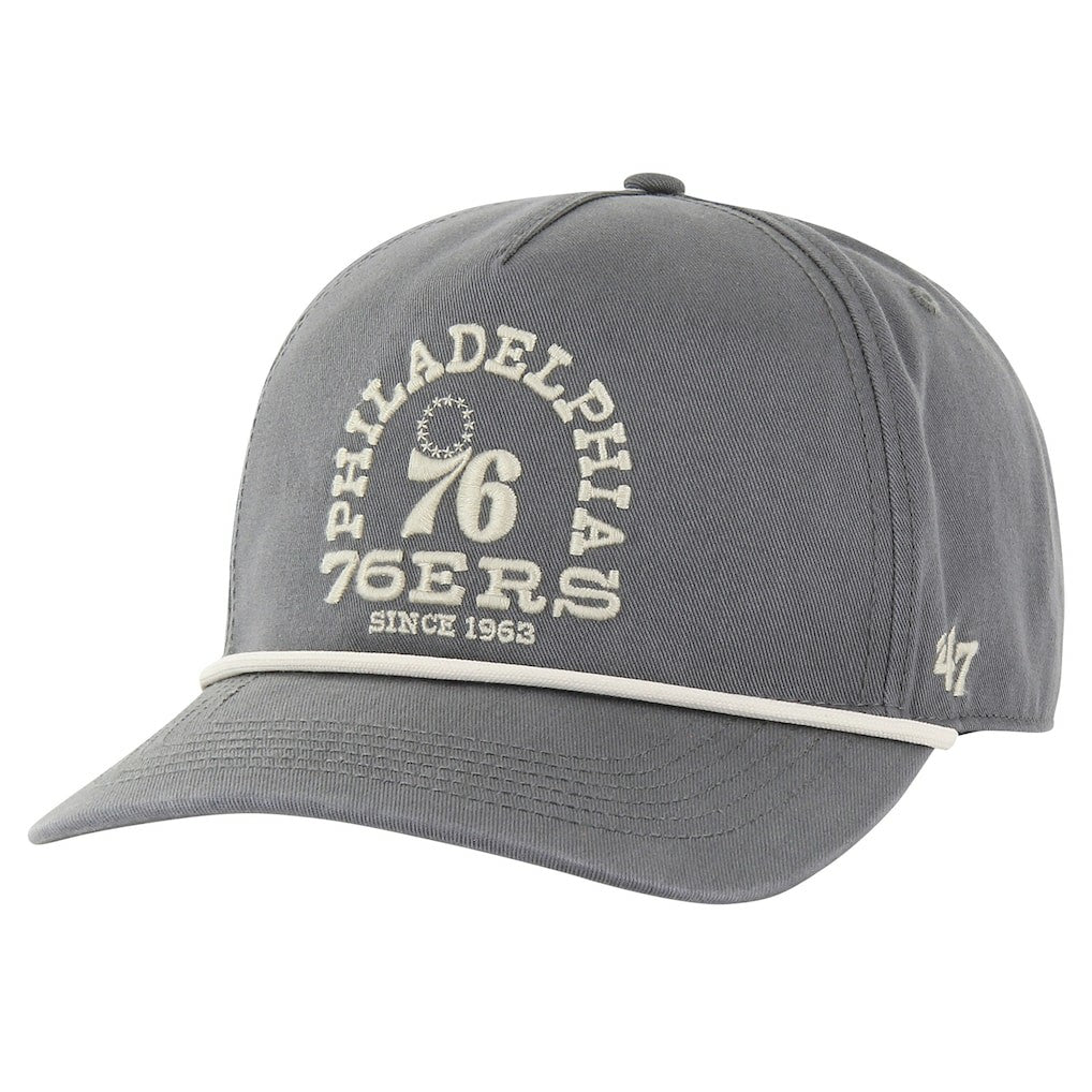 Philadelphia 76ers '47 Canyon Ranchero Hitch Adjustable Hat Charcoal - NBA