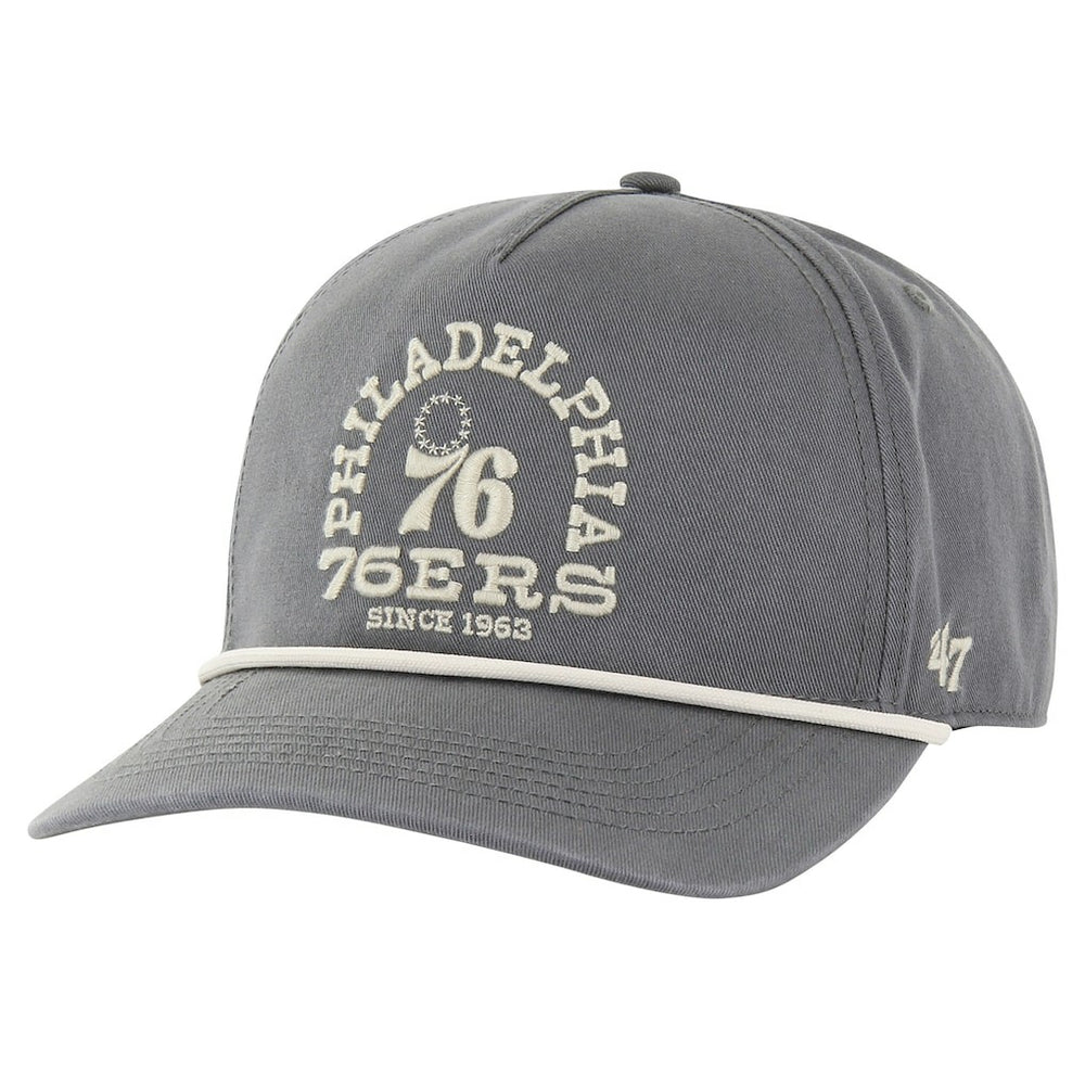 Philadelphia 76ers '47 Canyon Ranchero Hitch Adjustable Hat Charcoal - NBA