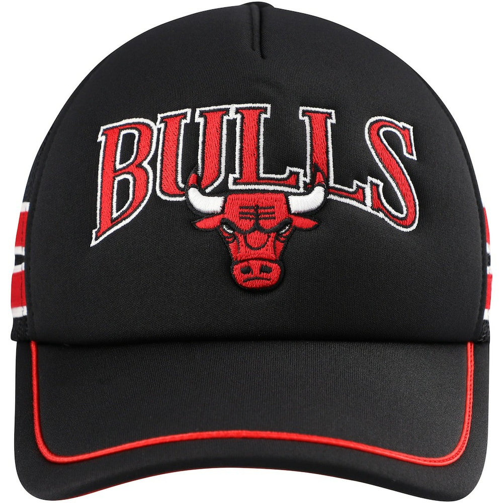 Chicago Bulls '47 Sidebrand Stripes Trucker Adjustable Hat Black - NBA