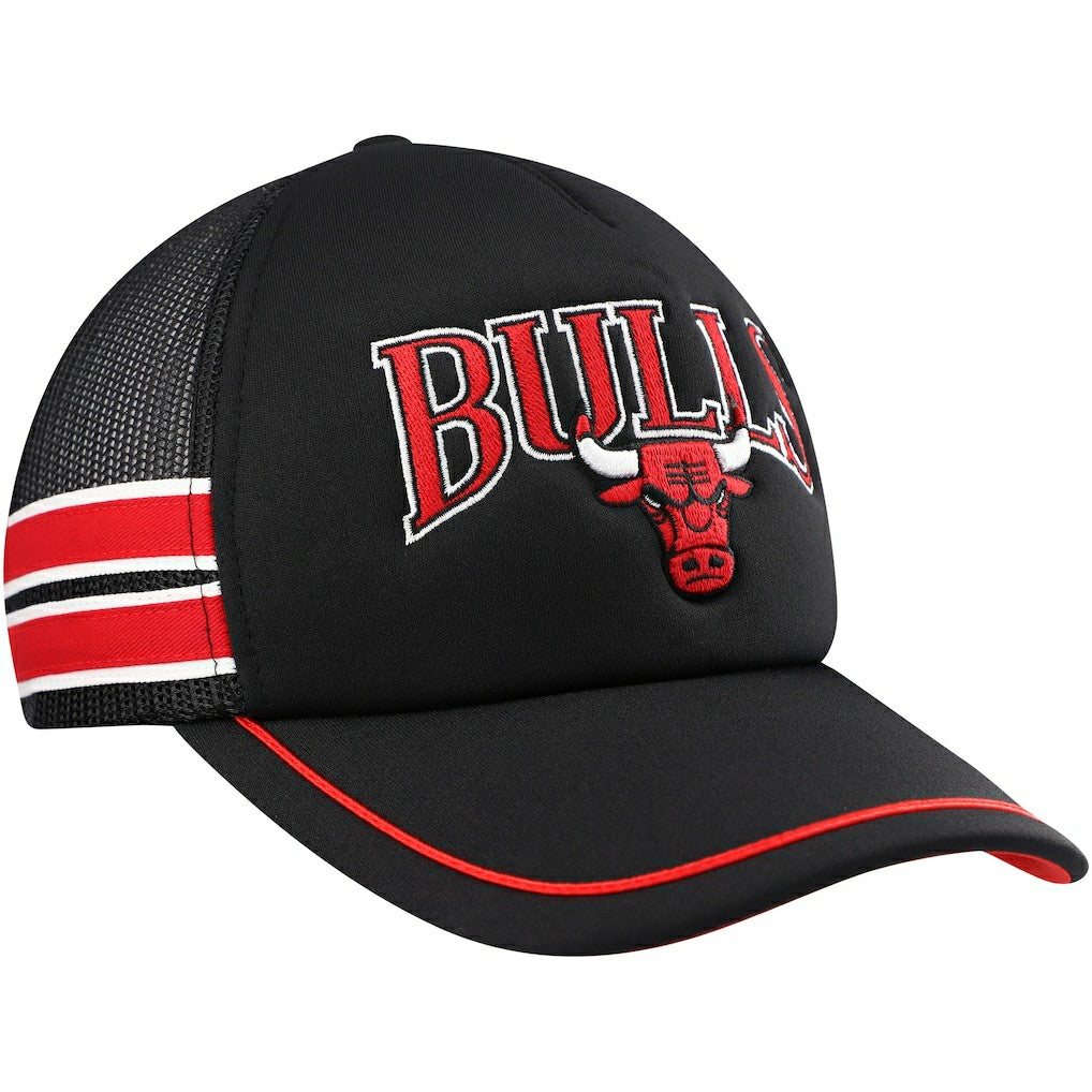 Chicago Bulls '47 Sidebrand Stripes Trucker Adjustable Hat Black - NBA