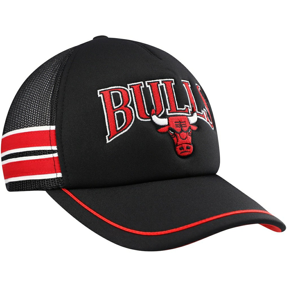 Chicago Bulls '47 Sidebrand Stripes Trucker Adjustable Hat Black - NBA
