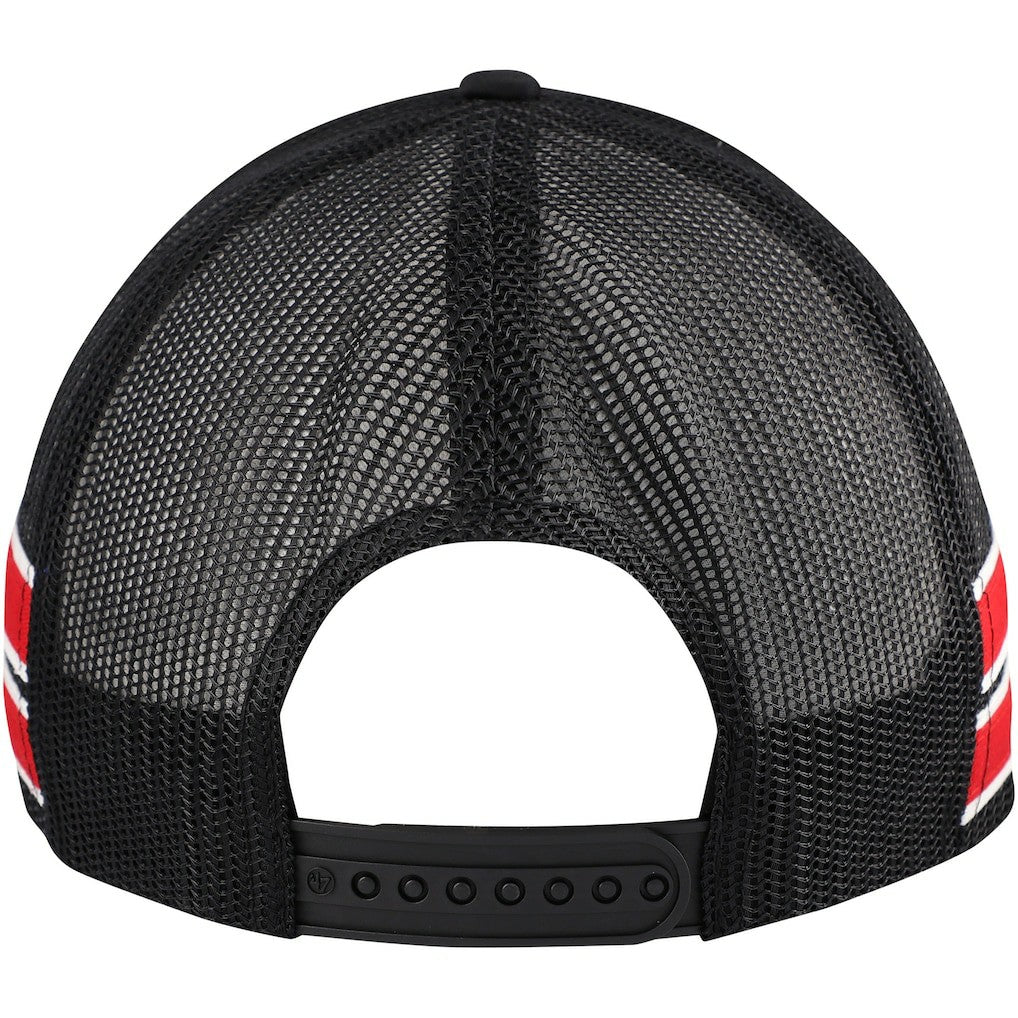 Chicago Bulls '47 Sidebrand Stripes Trucker Adjustable Hat Black - NBA