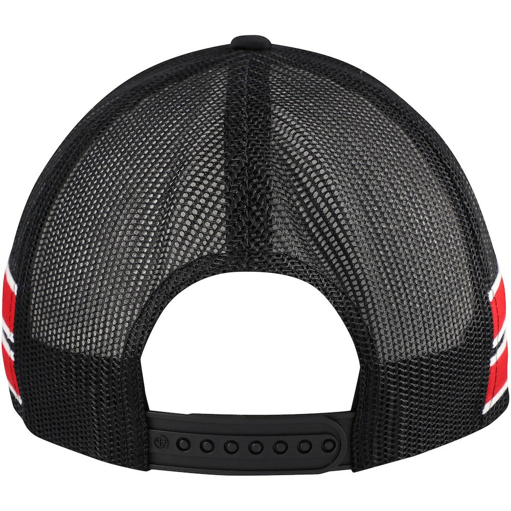 Chicago Bulls '47 Sidebrand Stripes Trucker Adjustable Hat Black - NBA