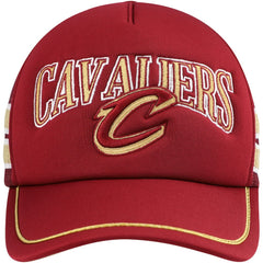 Cleveland Cavaliers '47 Sidebrand Stripes Trucker Adjustable Hat Wine - NBA