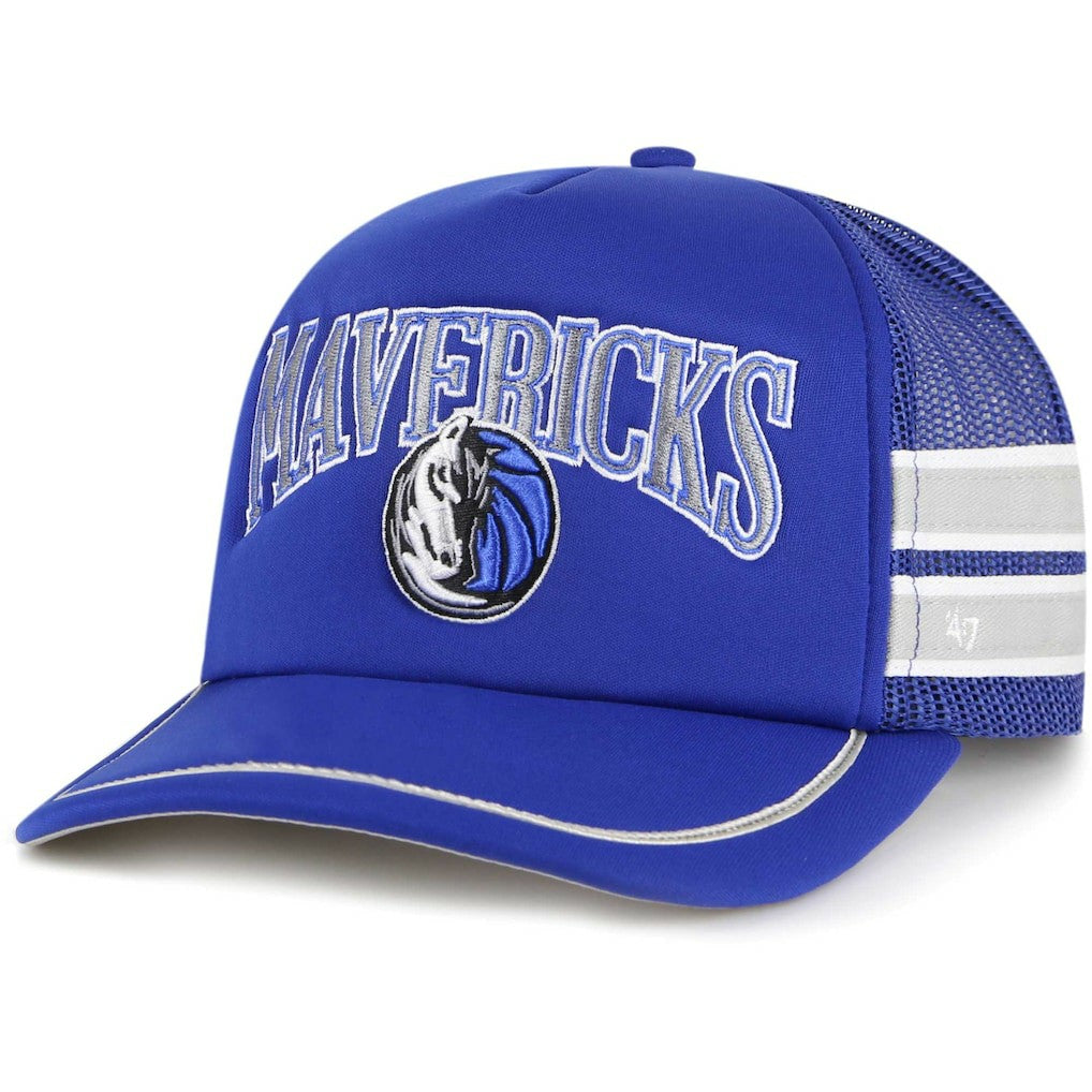Dallas Mavericks '47 Sidebrand Stripes Trucker Adjustable Hat Blue - NBA