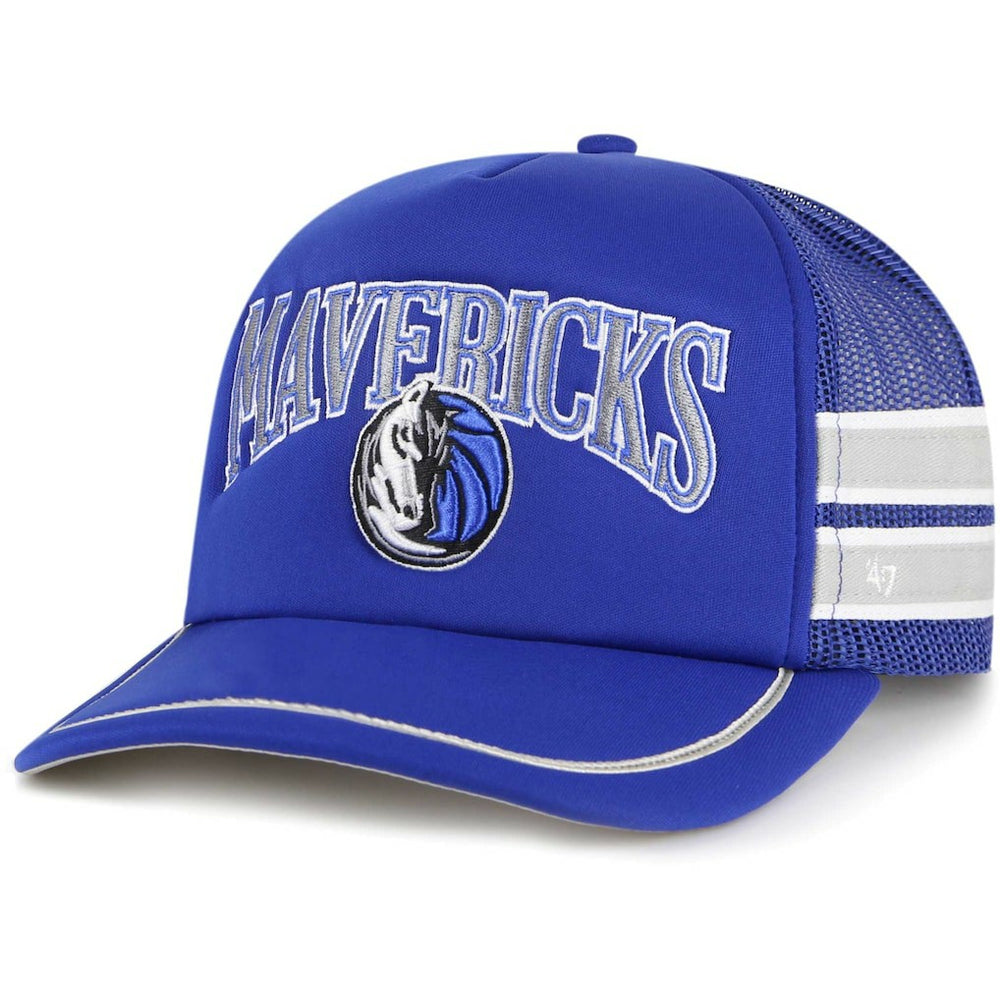 Dallas Mavericks '47 Sidebrand Stripes Trucker Adjustable Hat Blue - NBA