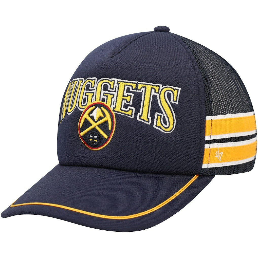 Denver Nuggets '47 Sidebrand Stripes Trucker Adjustable Hat Navy - NBA