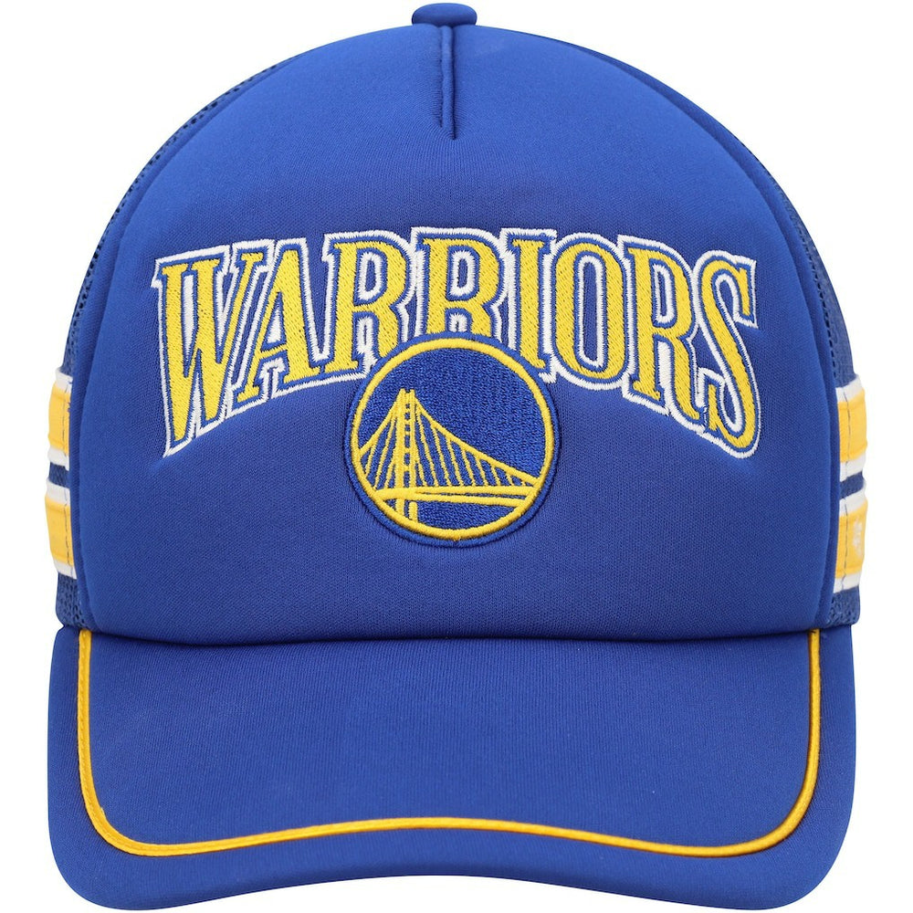 Golden State Warriors '47 Sidebrand Stripes Trucker Adjustable Hat Royal - NBA