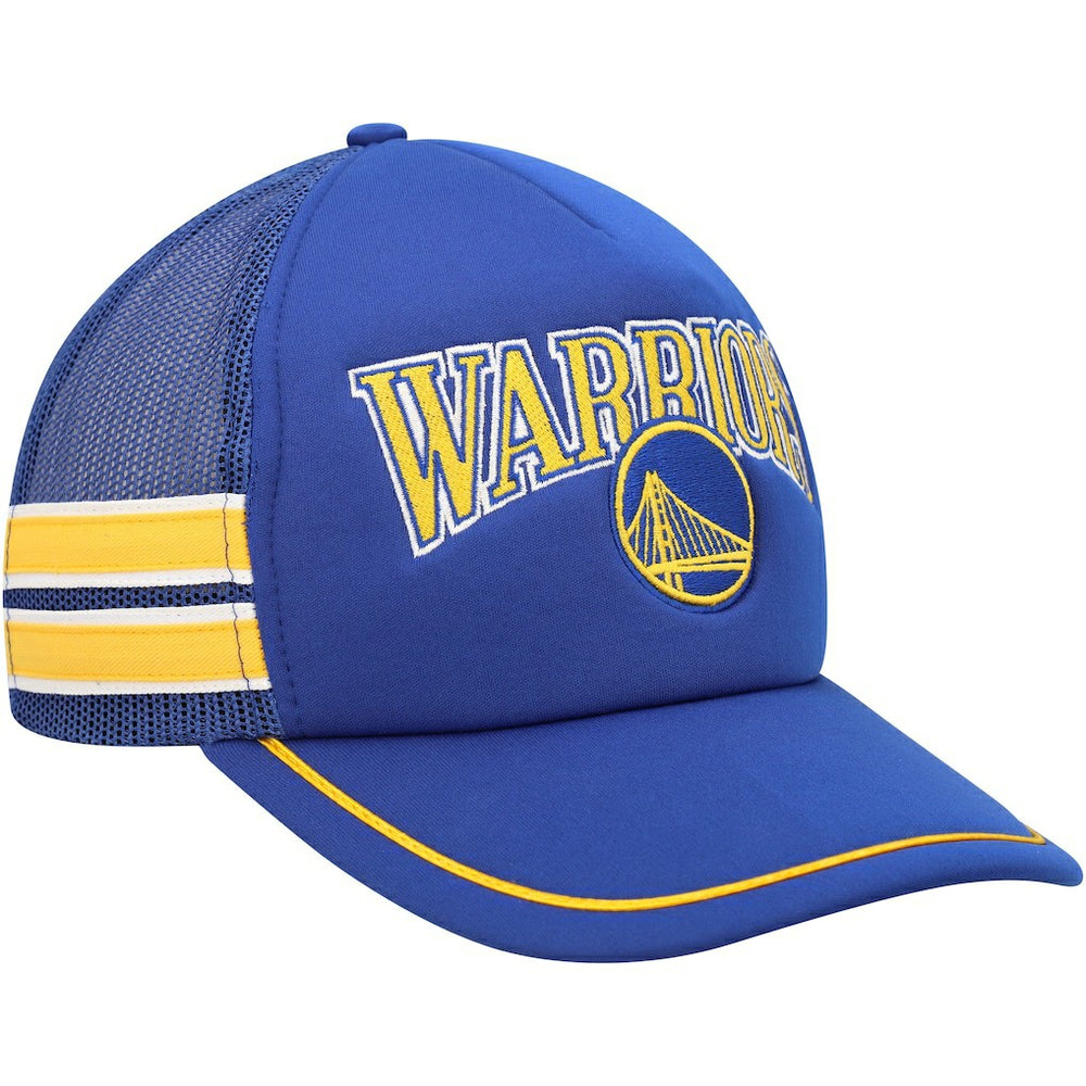Golden State Warriors '47 Sidebrand Stripes Trucker Adjustable Hat Royal - NBA