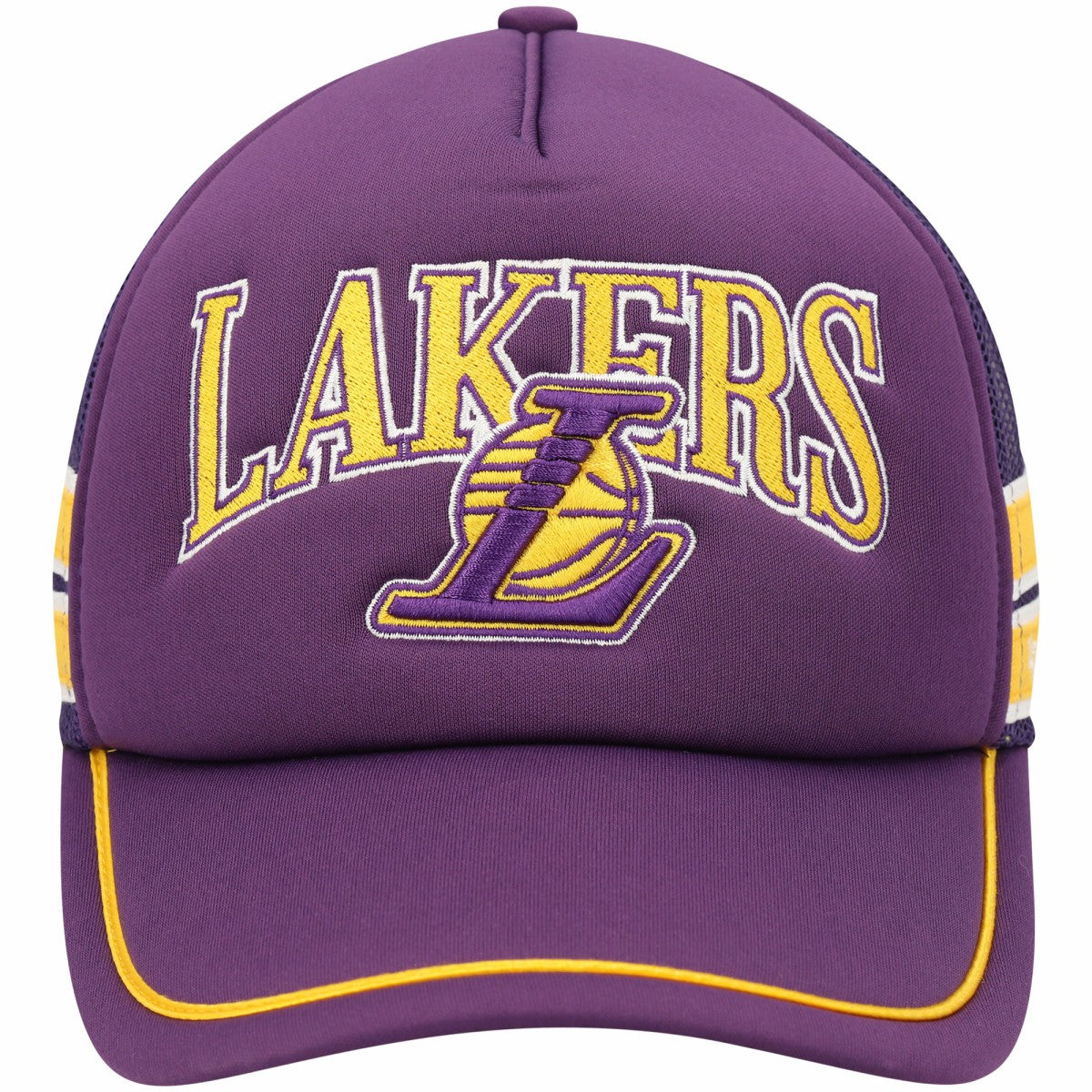 Los Angeles Lakers '47 Sidebrand Stripes Trucker Adjustable Hat Purple - NBA