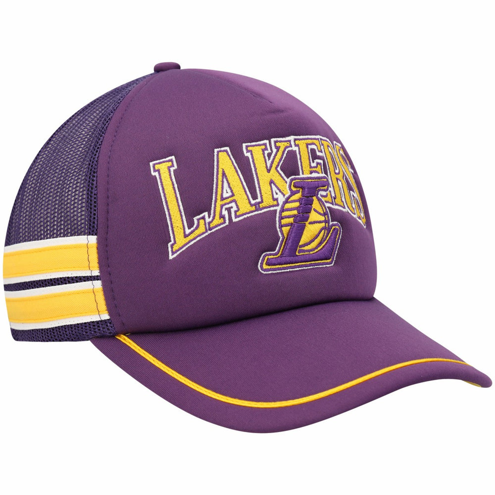 Los Angeles Lakers '47 Sidebrand Stripes Trucker Adjustable Hat Purple - NBA