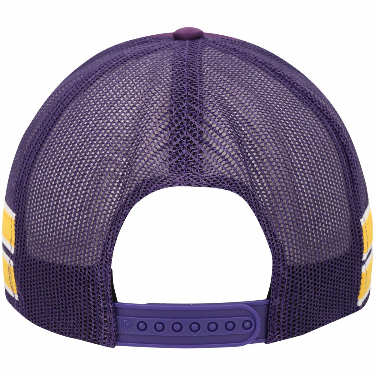 Los Angeles Lakers '47 Sidebrand Stripes Trucker Adjustable Hat Purple - NBA