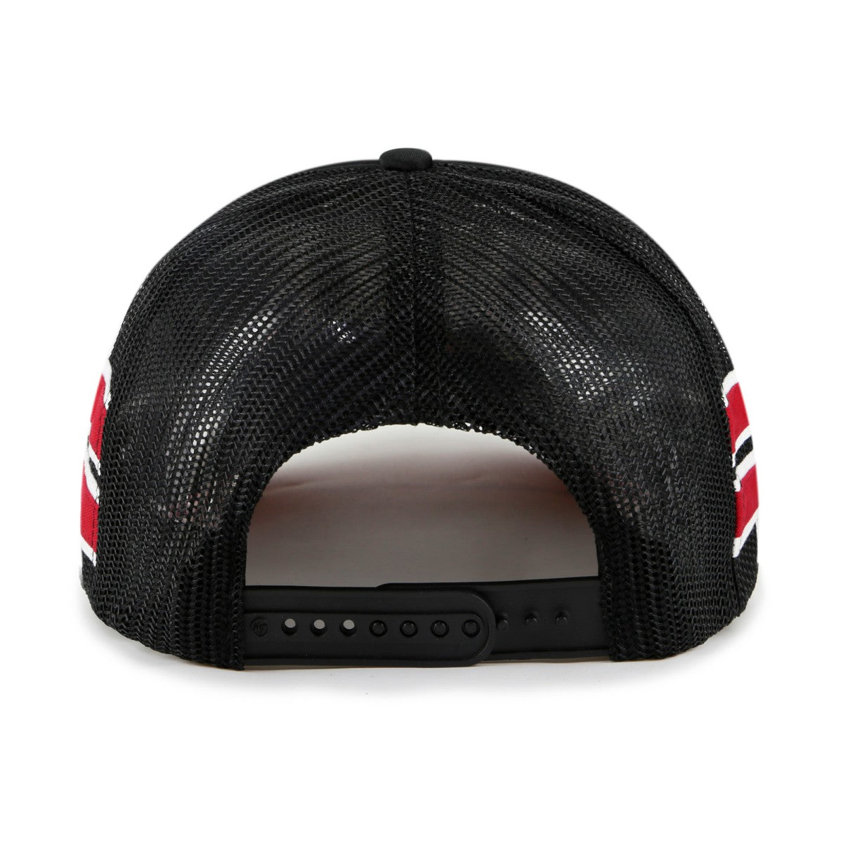 Miami Heat '47 Sidebrand Stripes Trucker Adjustable Hat Black - NBA
