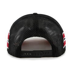 Miami Heat '47 Sidebrand Stripes Trucker Adjustable Hat Black - NBA