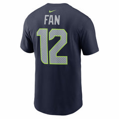 12s Seattle Seahawks Super Bowl LX Patch Name & Number T-Shirt College Navy | Nike for Sale