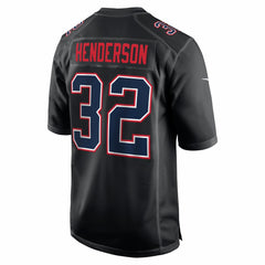 TreVeyon Henderson New England Patriots Super Bowl LX Patch Carbon Fashion Game Jersey Black | Nike for Sale