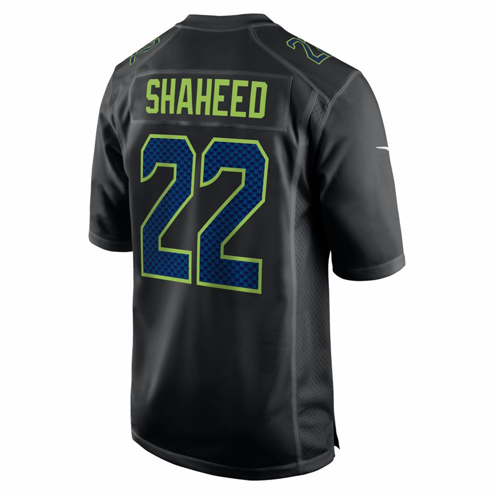 Rashid Shaheed Seattle Seahawks Super Bowl LX Patch Carbon Fashion Game Jersey Black | Nike for Sale